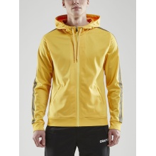 Craft Hoodie Fullzip Pro Control yellow/black Men